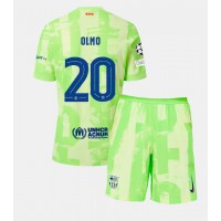 Camiseta Barcelona Dani Olmo #20 Tercera Equipación para niños 2024-25 manga corta (+ pantalones cortos)